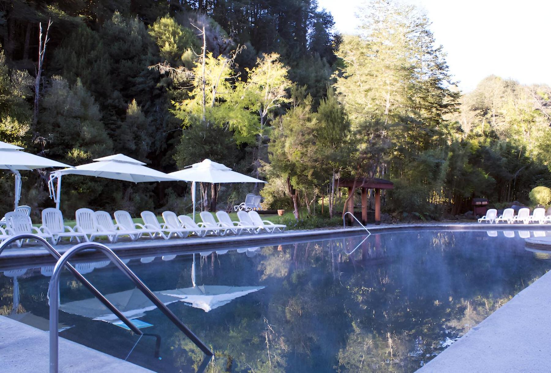 Hotel Enjoy Pucon Exterior photo The outdoor pool at the hotel